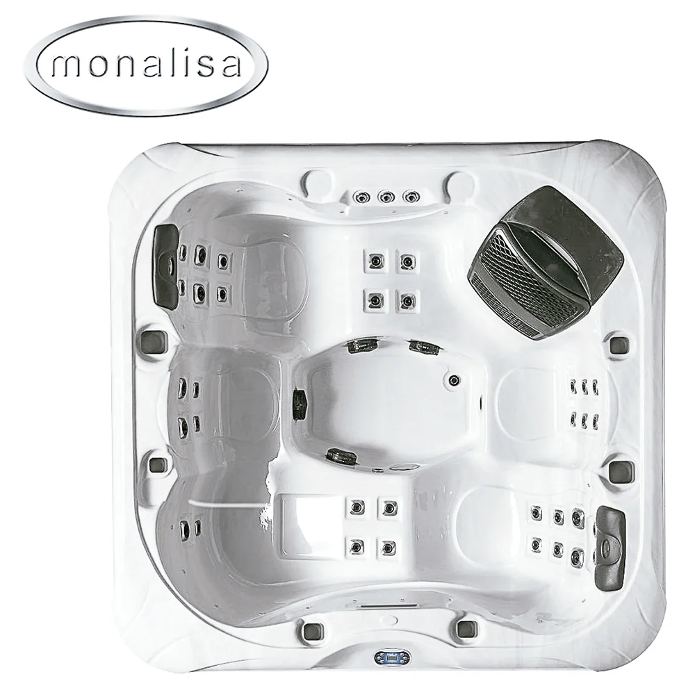 4 Person Outdoor Soaking Bathtub USA Acrylic Spa Tubs Backyard Massage whirlpool Hot Tub Hydro Spa Machine
