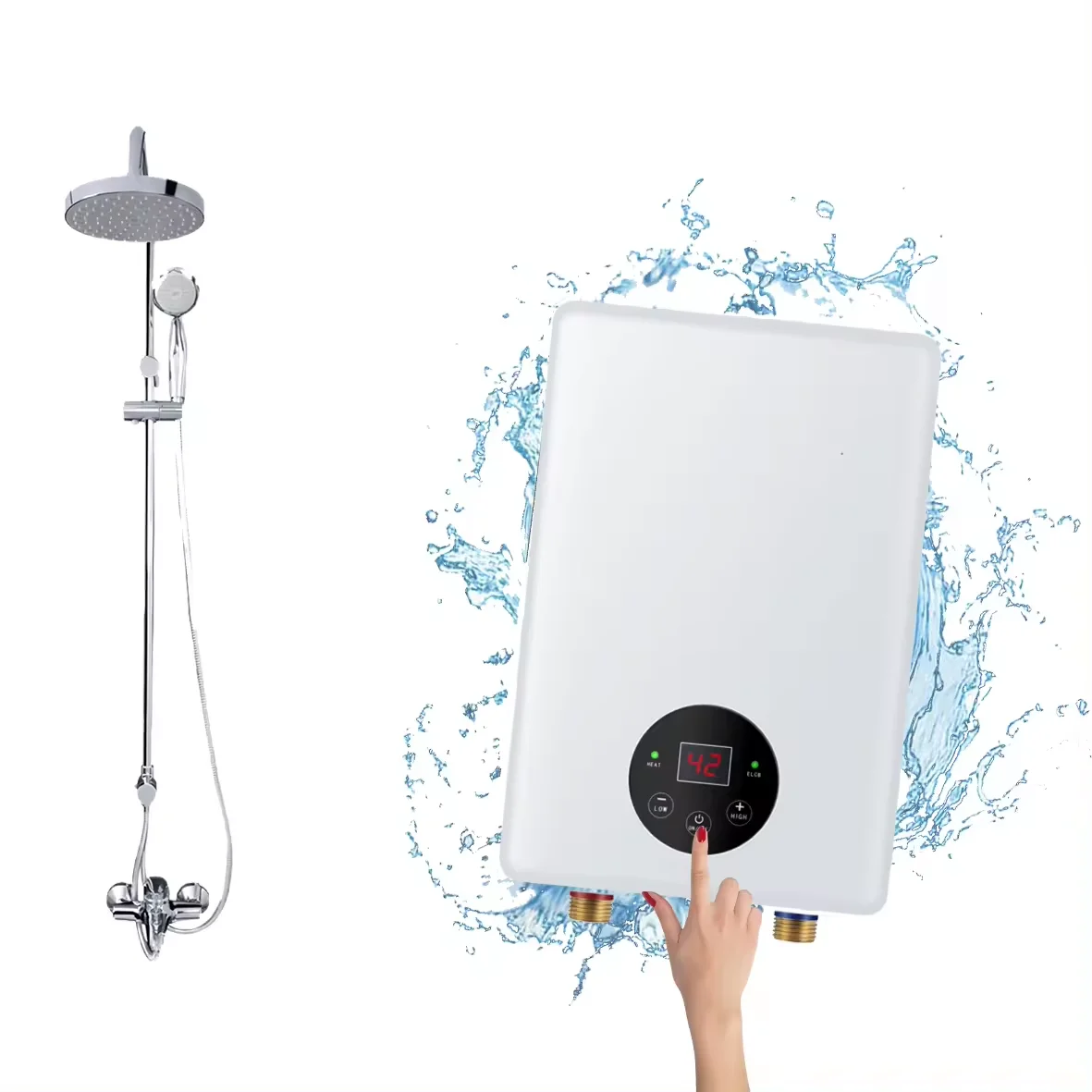 110V 220V Smart 3500w to 5500w Home RV Electric Instant Water Heater in India