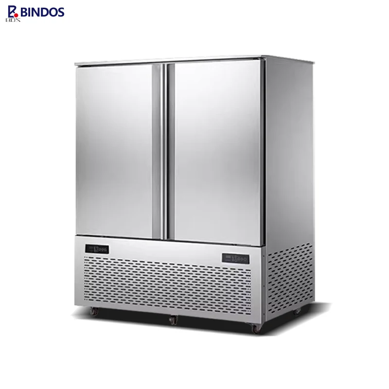 Shock Chiller Commercial Cryogenic Double Door Blast Freezer Seafood Mousse Meat Air-Cooled Quick Frozen Kitchen Refrigerator
