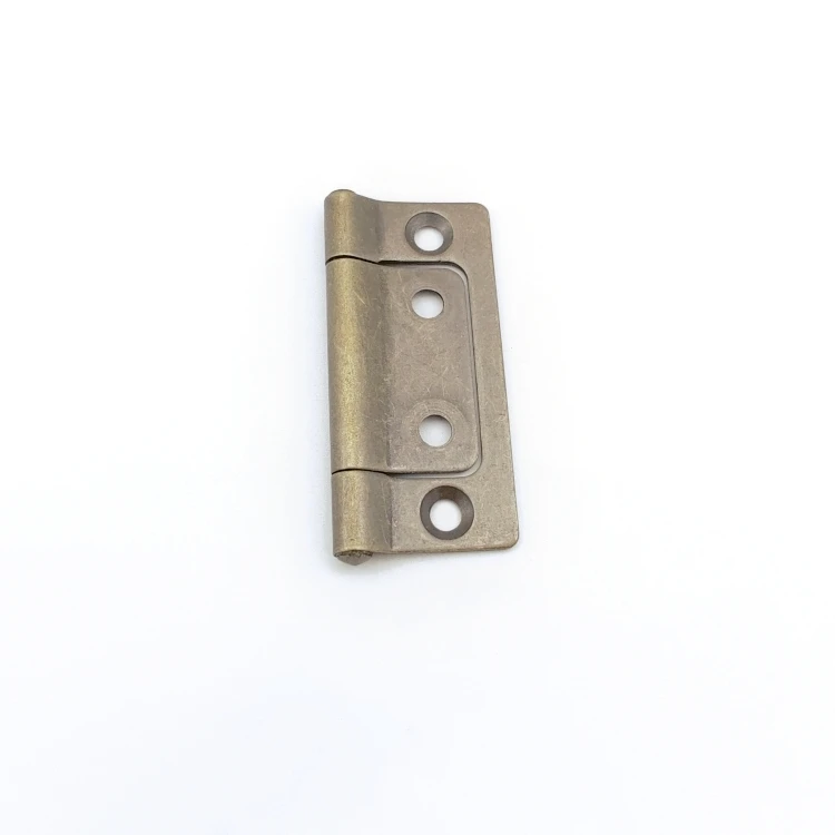 China Factory Custom Metal 2 Inch Wooden Door Mirror Cabinet Flush Butterfly Hinge Antique Brass Flush Door Hinges