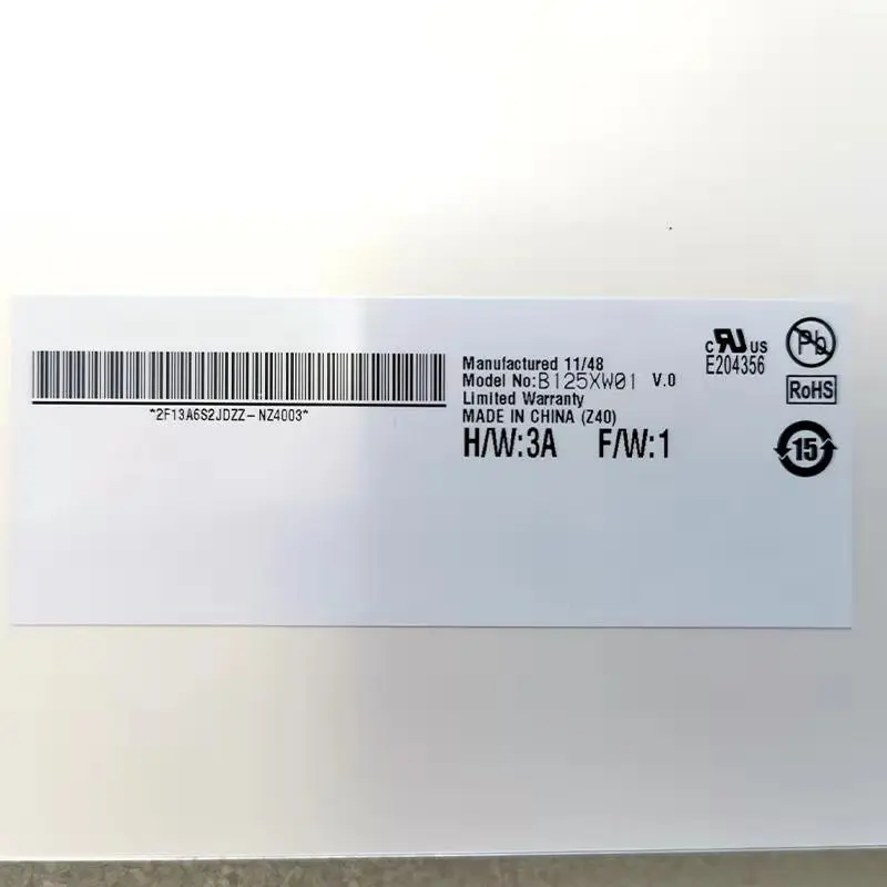 For Dell Latitude E6220 E6230 12.5 Inch laptop LCD Screen 8X9KT 08X9KT B125XW01 V.0 LTN125AT01 LP125WH2