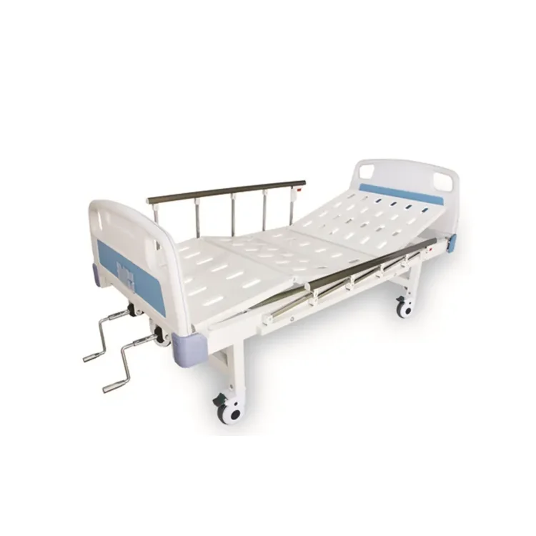Cheap price manual hospital bed, adjustable medical bed hospital equipment, hospital bed one crank hospital bed 1 function