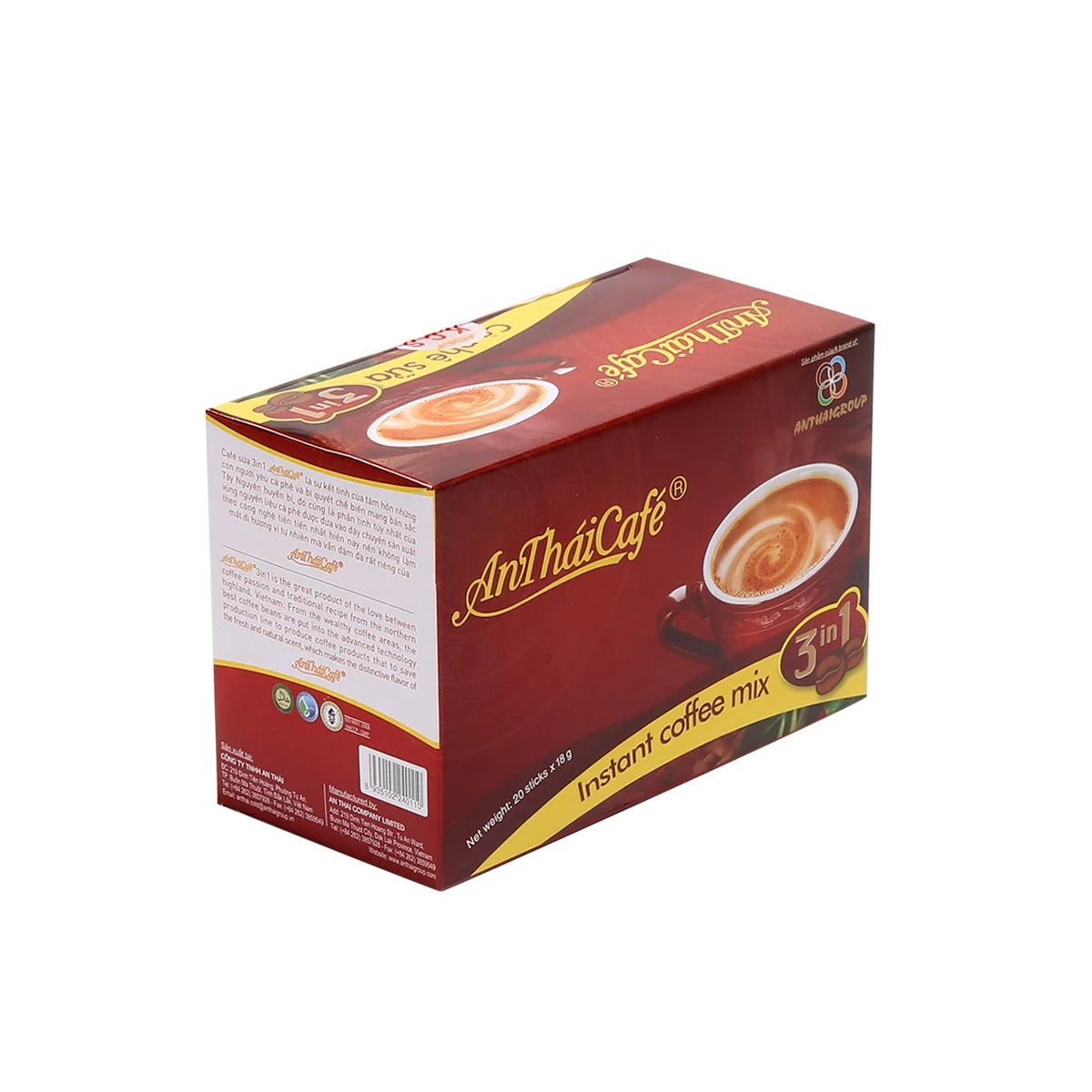 HOT HOT VIETNAMESE 3 IN 1 COFFEE BEST VIETNAM MIXED COFFEE FROM PROFESSIONAL MANUFACTURER BEST PRICE FOR WHOLESALE AN THAI CAFE