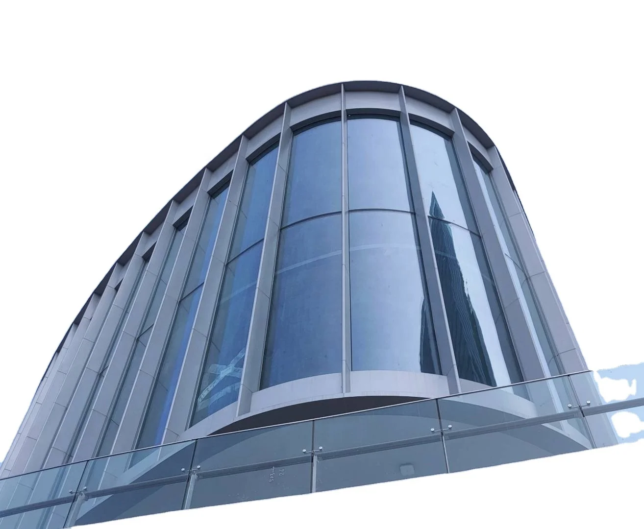 Large arc length small radius curved steel glass suitable for exhibition halls, shopping malls, curtain walls, hotels and other