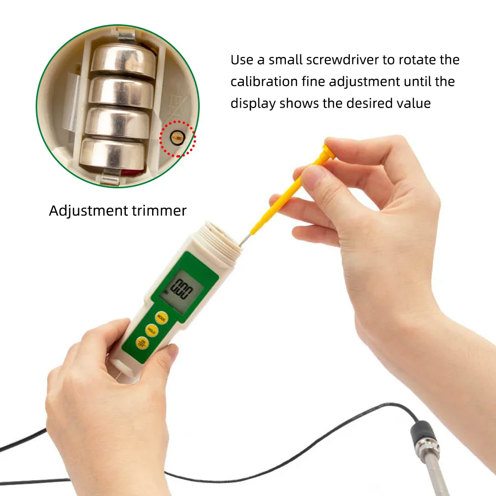 EC-3185 3 in 1 Waterproof Soil EC Tester with Cable Digital LCD Display