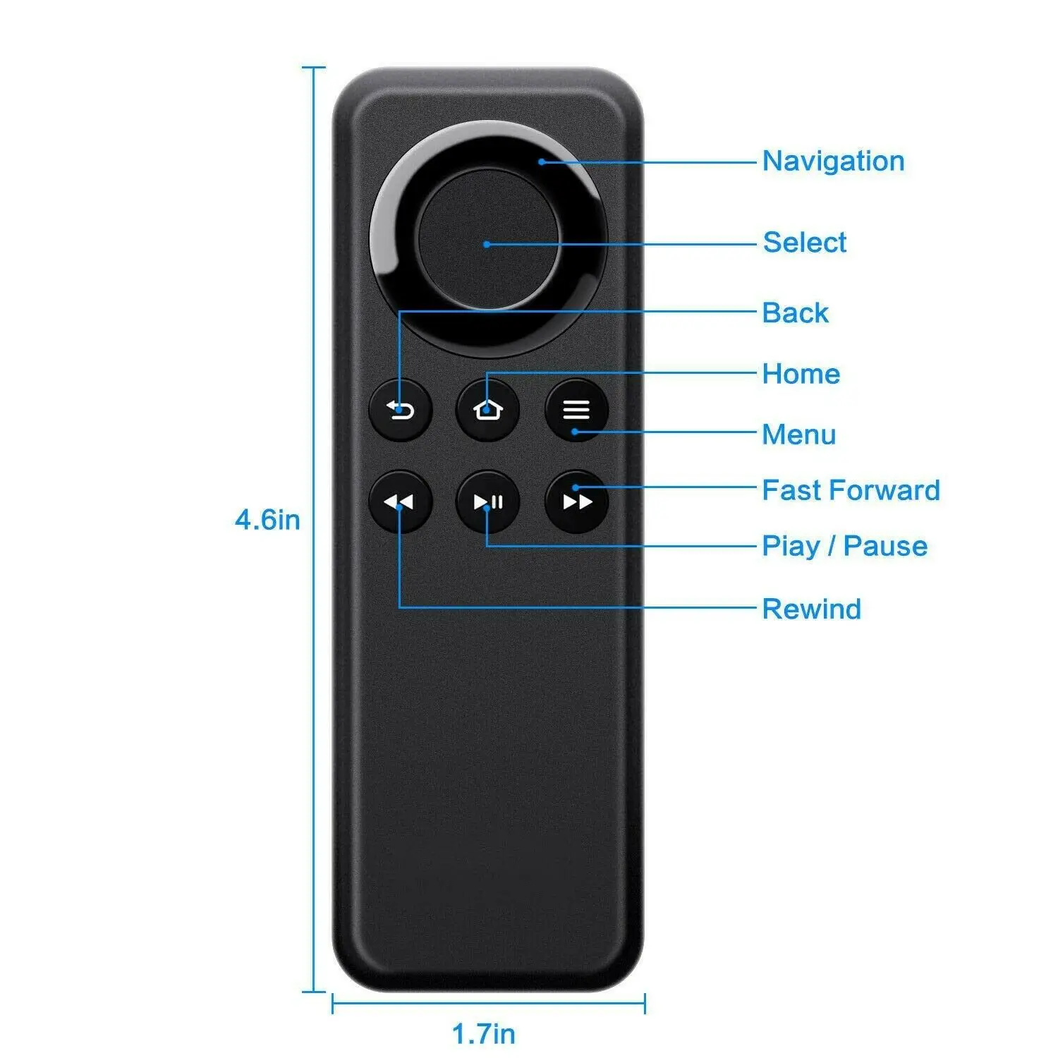 2021 New CV98LM Replacement Remote Control Compatible with Amazon Fire TV Stick and Amazon Fire TV Box Without Voice Function