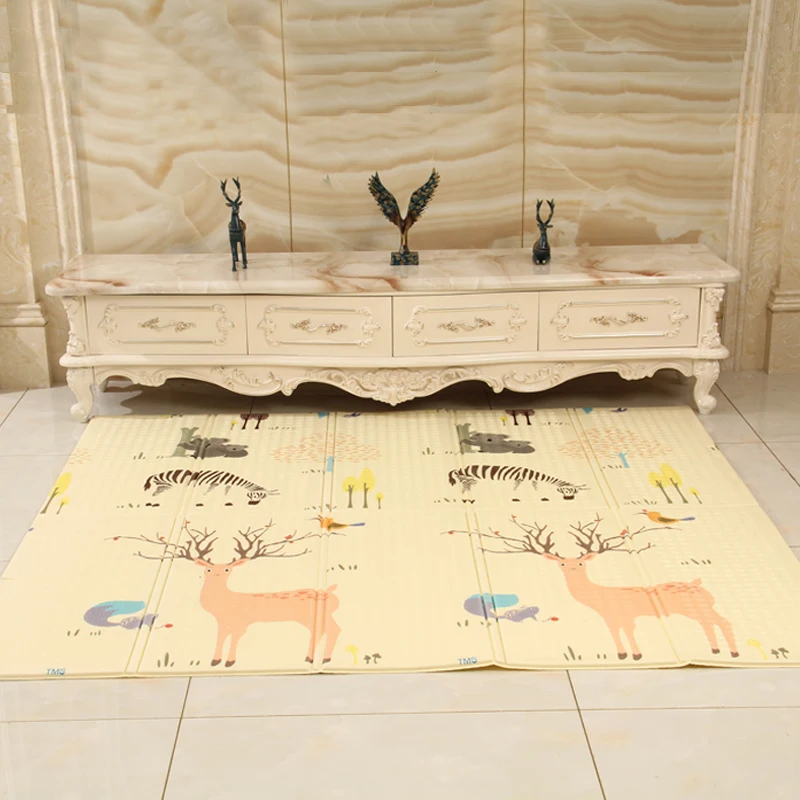 Cartoon folding baby XPE crawling mat outdoor baby play game mat
