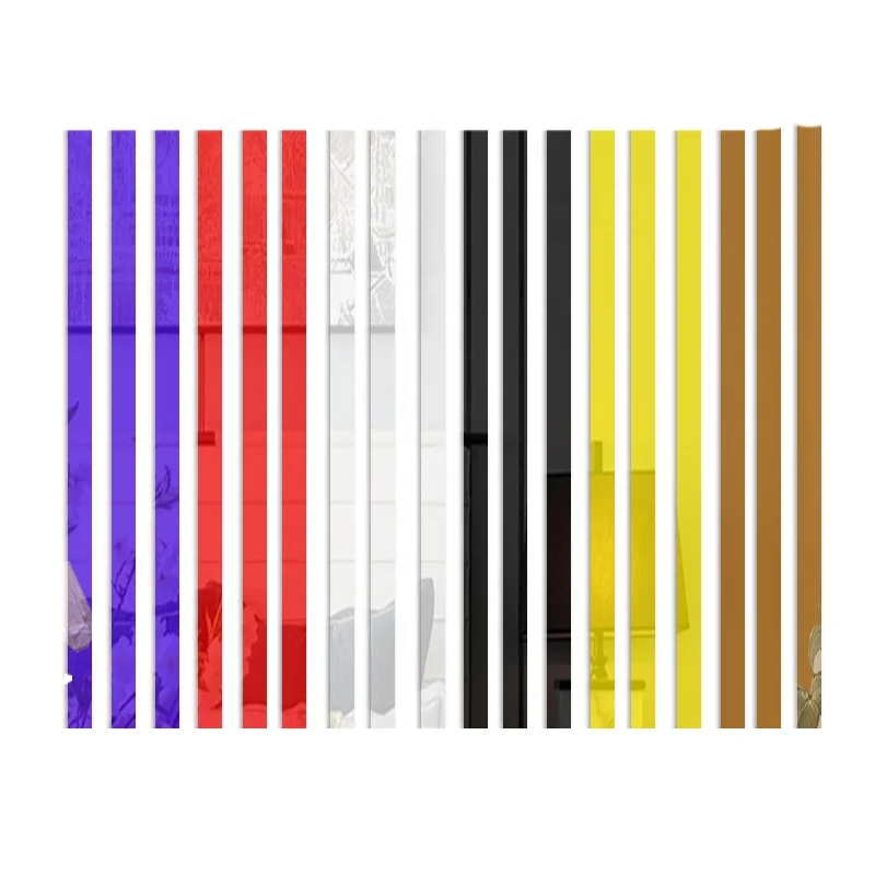 Acrylic plate plastic sticker family hotel decoration color acrylic mirror sticker