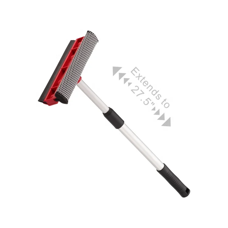 Light weight portable telescopic window glass cleaning  squeegee for car