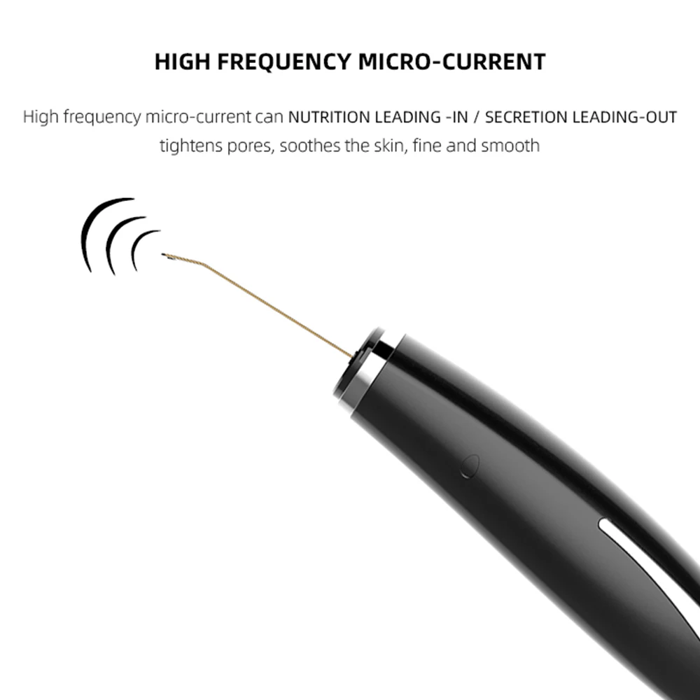 Facial Pore Cleaning Spatula Sonic Blackhead Remover Face Ultrasonic Skin Scrubber