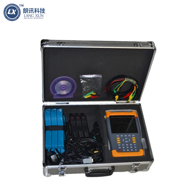 On-site three phase energy meter test equipment handheld 3 phase power quality analyzer