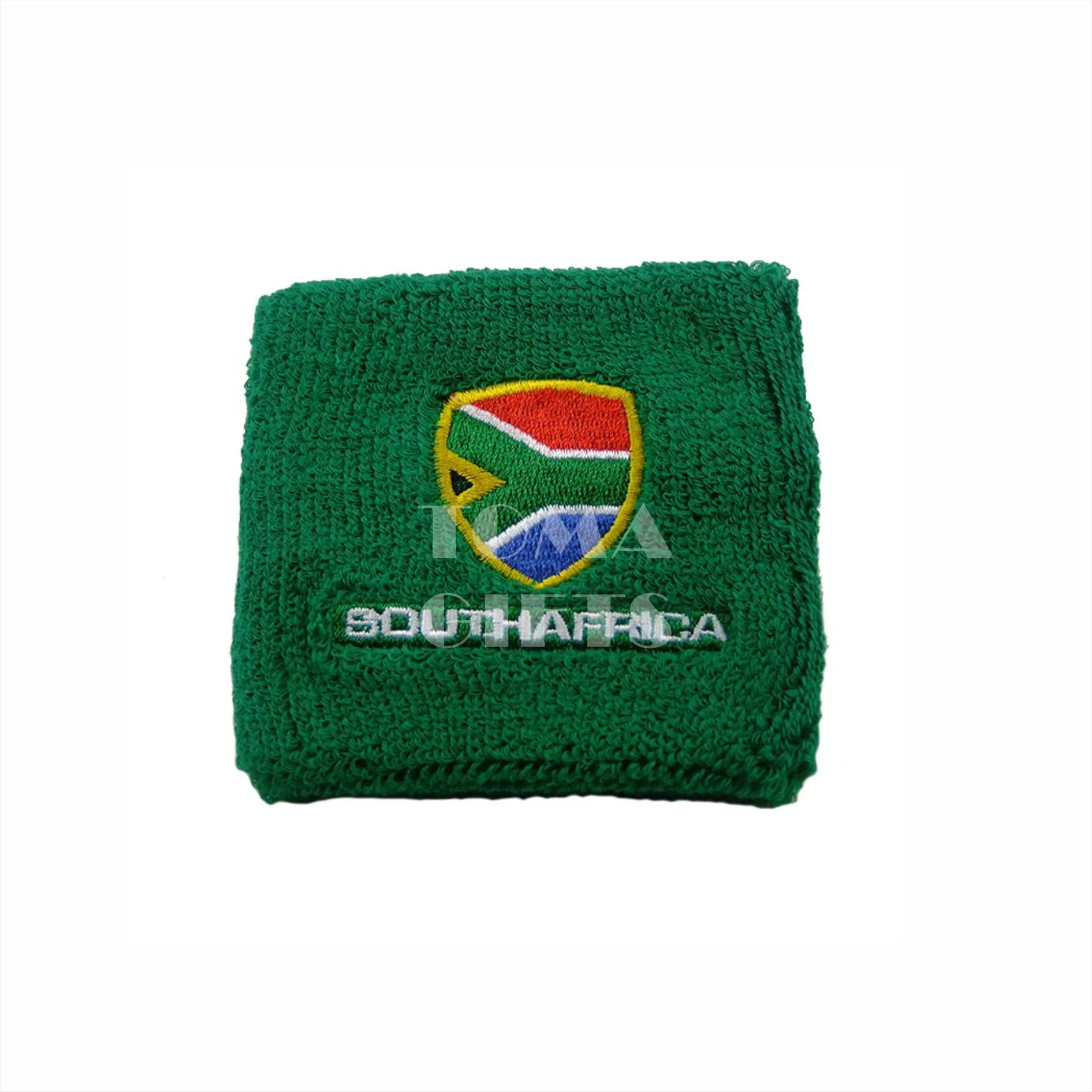Factory Custom Logo Rainbow Football Basketball Sports Gym Embroidery Terry Towel Cotton Elastic Sweatband Headband Wristband