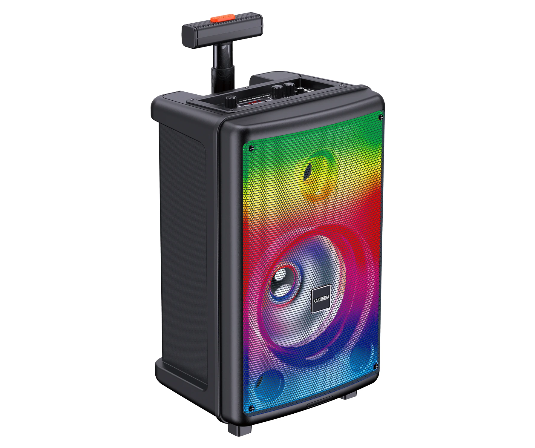 KAKUSIGA/JOKADE New Popular Flame Lamp Blue tooth Speaker Outdoor Wireless Portable Roller Box Super 8-inch BT Speaker