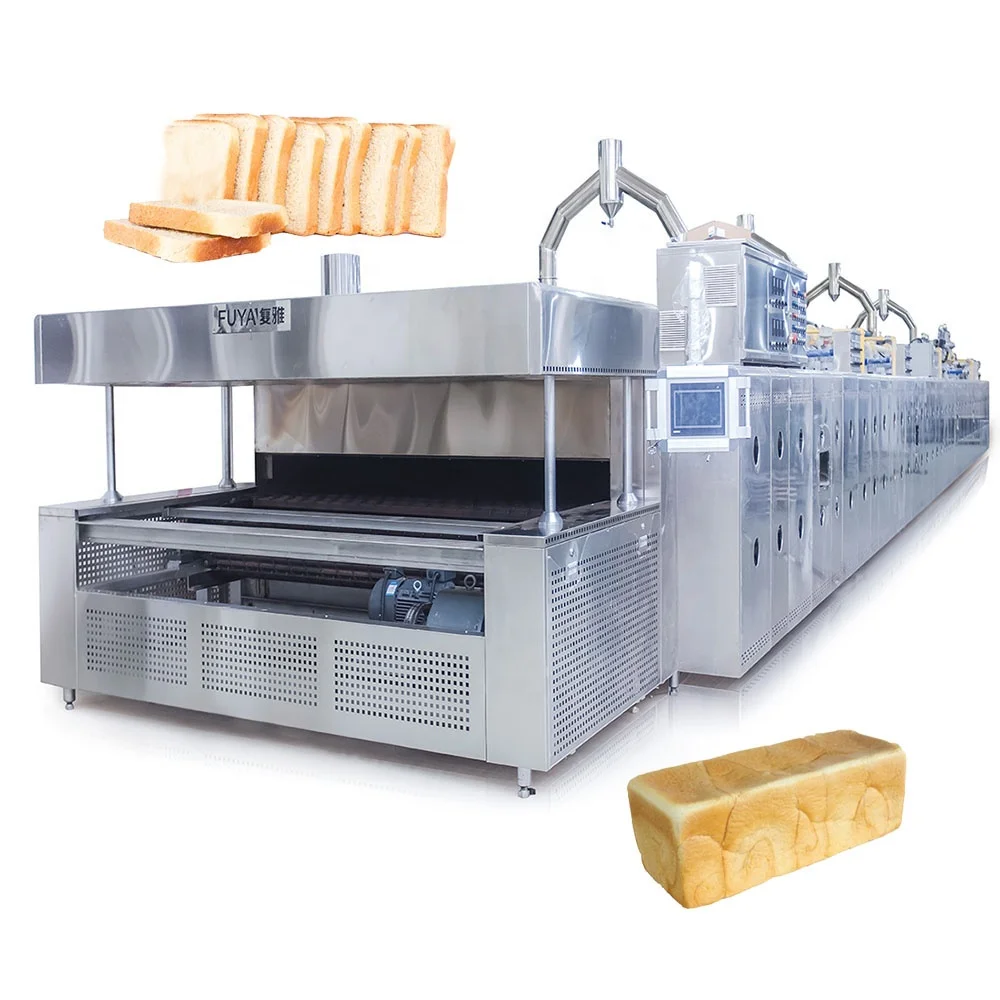 Automation Bakery Equipment Tunnel oven / Toast Bread Automatic Production Line