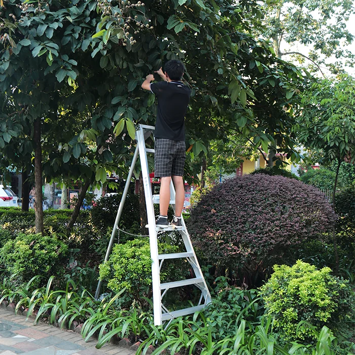 Escalera de aluminio Orchard Picking Fruit Support Fruit Picking Aluminum Orchard Harvest Tripod Fruit Ladder