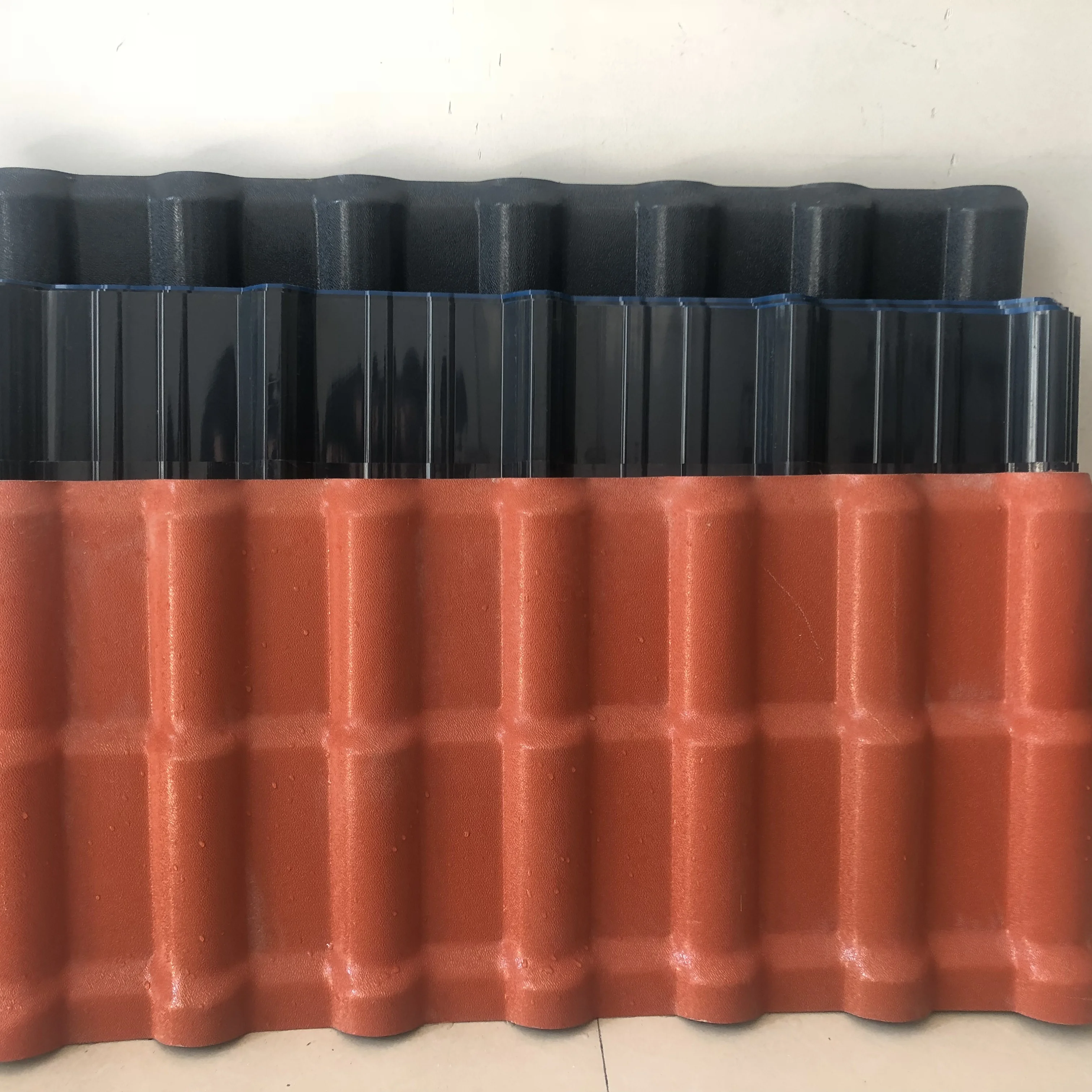 Plastic roofing tile pvc glazed tile ASA resin roof tile upvc sheet