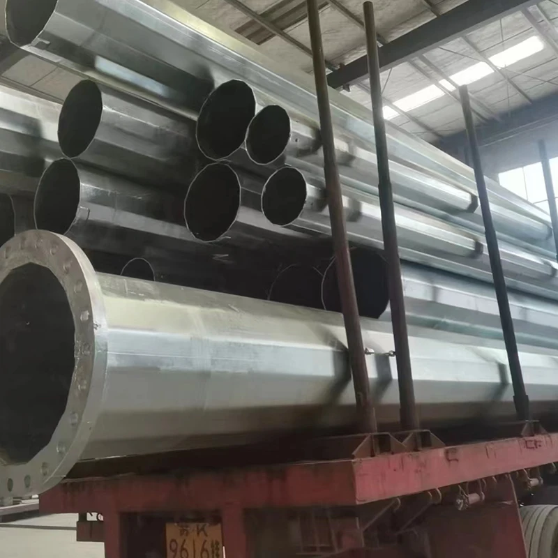 XINTONG Solar LED Galvanized Street Light Pole Factory Direct Sale Single Double Arm Galvanized Steel Road Street Light