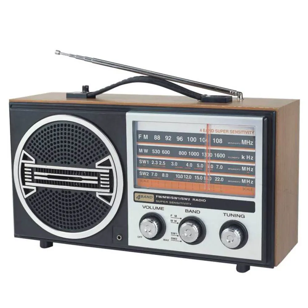 high saling portable  FM Radio with AC DC operation Classic home radio
