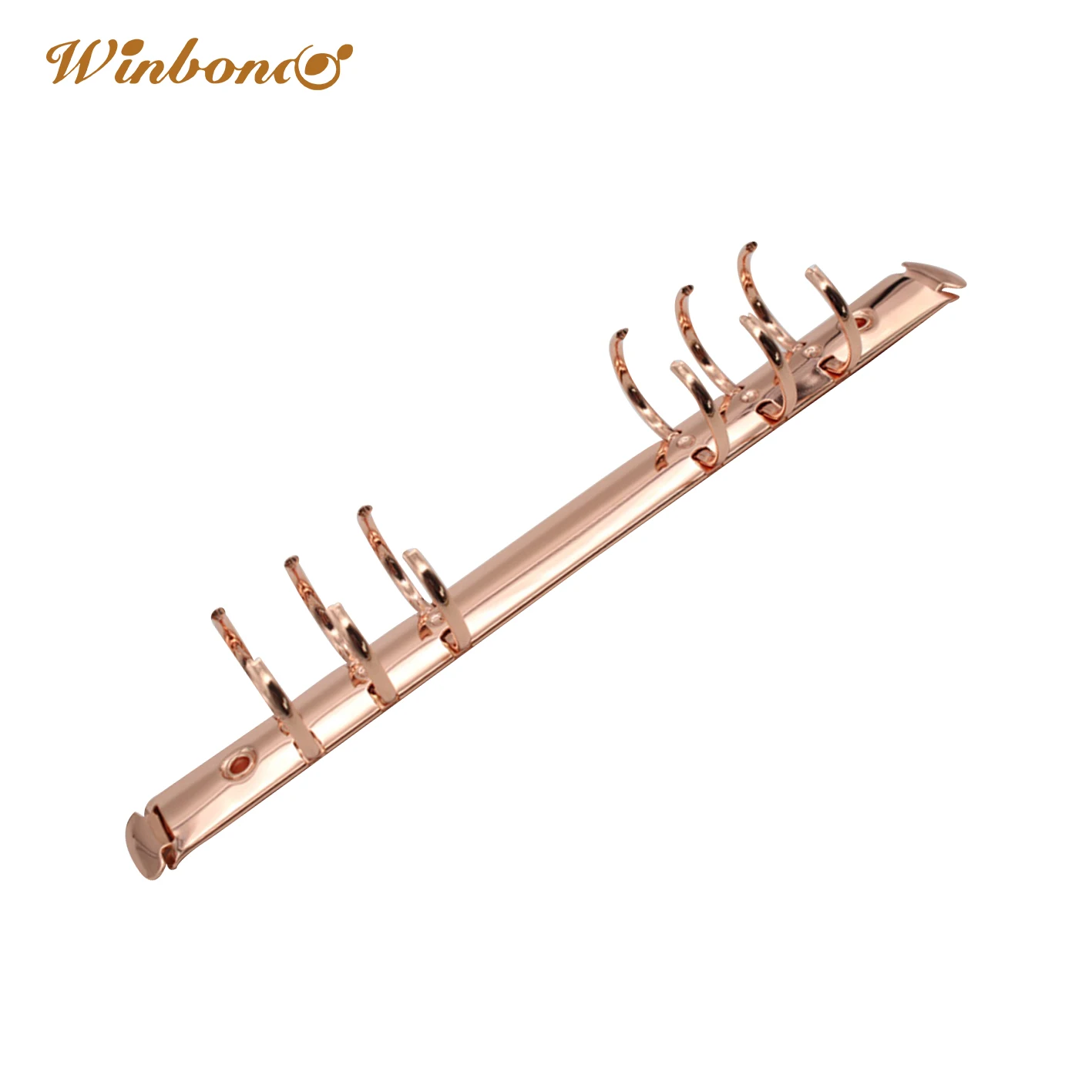 Factory Custom Color 6 Ring Mechanism Stationery Hollow Metal Binder Clips 6 Ring Binder Clip