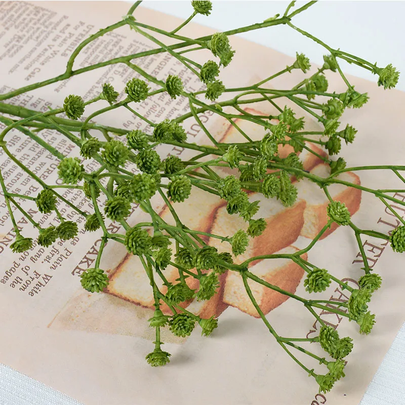 Elegant White Plastic Floral Arrangement Artificial Babys Breath Flowers for Home, Garden, and Wedding Decor Gypsophila Flower
