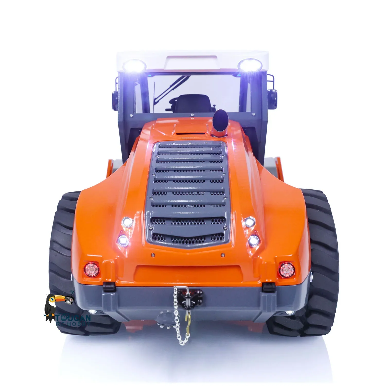 1/14 Metal RC Hydraulic Road Roller LESU Aoue-H13i Radio Control Construction Truck Assembled Painted Model Toy THZH1563