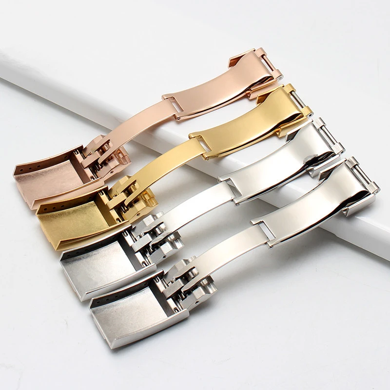 Folding Buckle 16Mm Buckle 18Mm Watch Clasp 16Mm 18Mm Double Protect Clasp For Rolex Watch Buckle