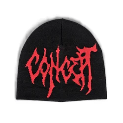 Customized multiple colors all over print beanie winter unisex knitted warm jacquard beanie hats