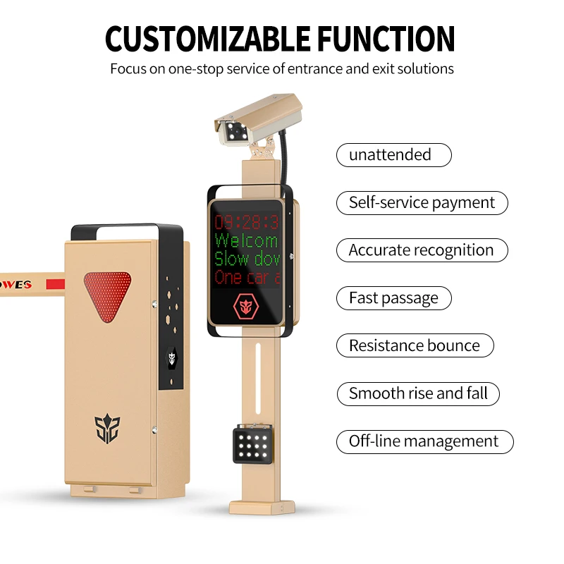 SWS high-end Parking Management System Automatic Parking Barrier Gate Boom Barrier Gate Automatic Parking Ticket System