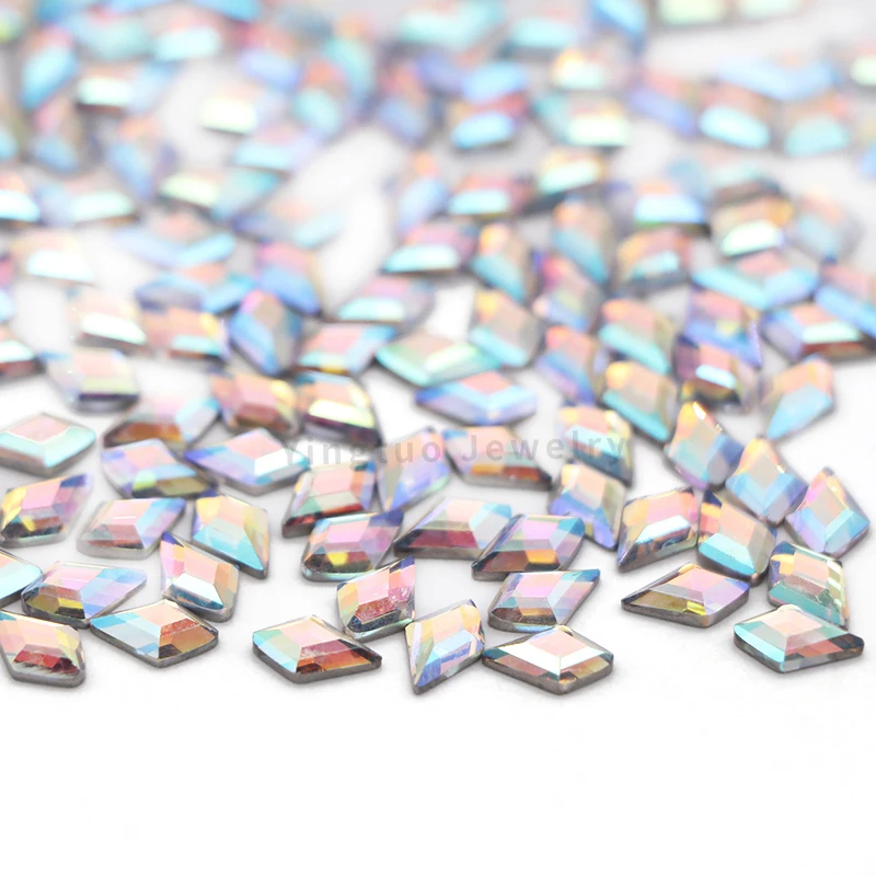 Hot Sale Product AB Color Rhombus Loose Gem Glass Gemstones Crystal Beads for Jewelry Making