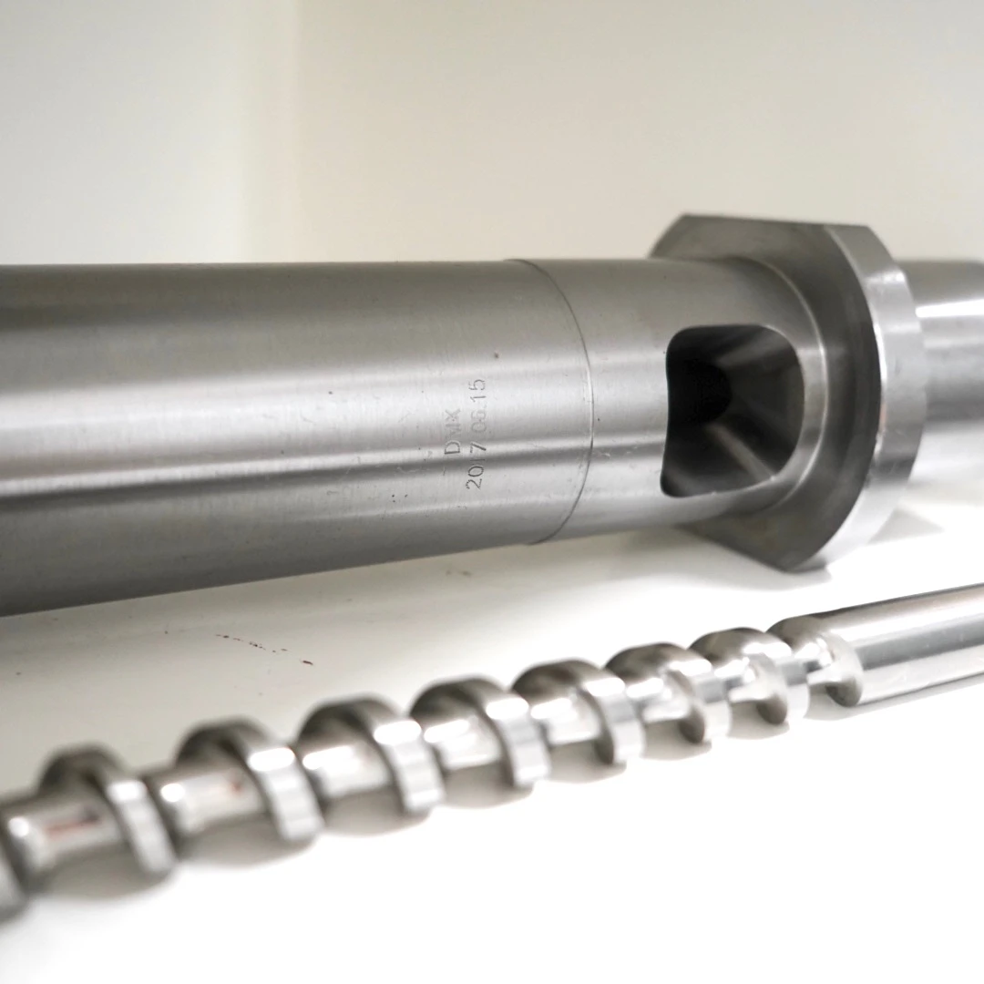 38CrMoAlA Alloy Structural Steel Injection Molding Bimetallic Screw And Barrel For Plastic Extruder Machine