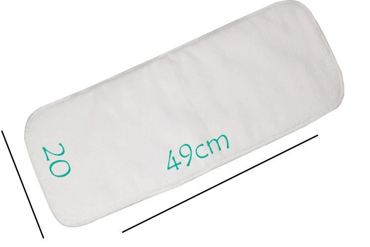 Lokeystar 4 layers Super Absorption Reusable Washable Microfiber Cloth Diaper Insert Pads