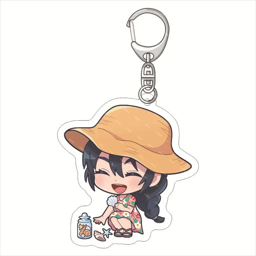 More designs for battling characters Huaiyu Yuzhe Beach five directions and five blessings black anime acrylic keychain