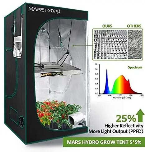  Mars Hydro TSW2000 LED-лампа для сельского хозяйства 500W медицинских комнатные растения растут коммерческих СИД растет