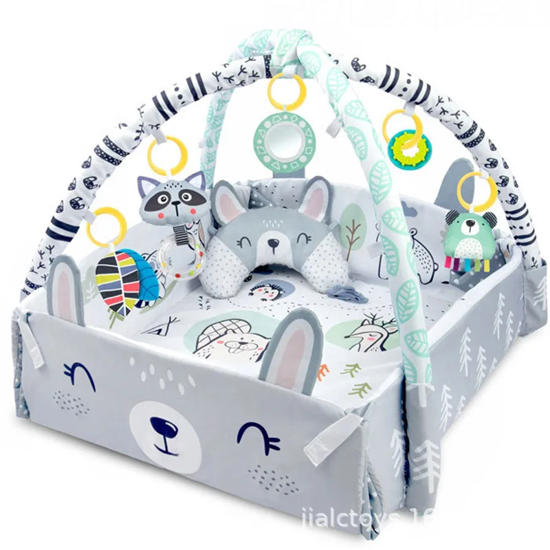 MaiBeiBi Newborn Baby Gym Play Mat with Pillow Multifunctional Baby Activity Playmats Playpen Infant Early Educational Toys