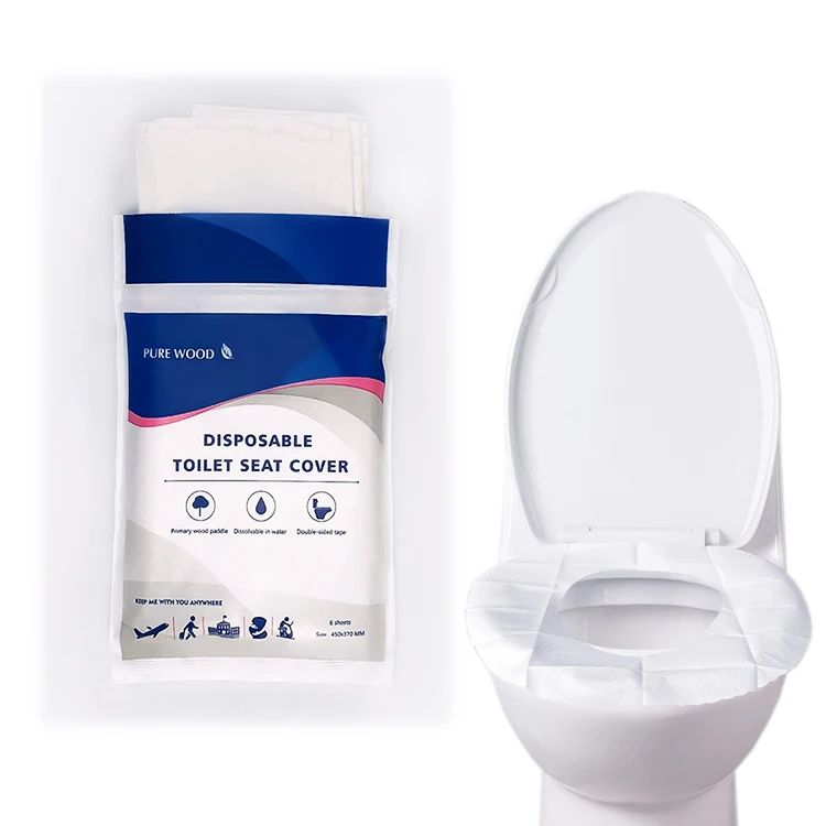 Hot sale 2ply virgin wood pulp disposable flushable toilet seat covers