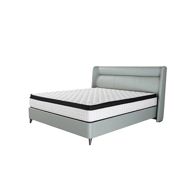 
Airland Factory Direct Supply High Temperature Paint Process Wood Luxury King Bed Frame Double Size 