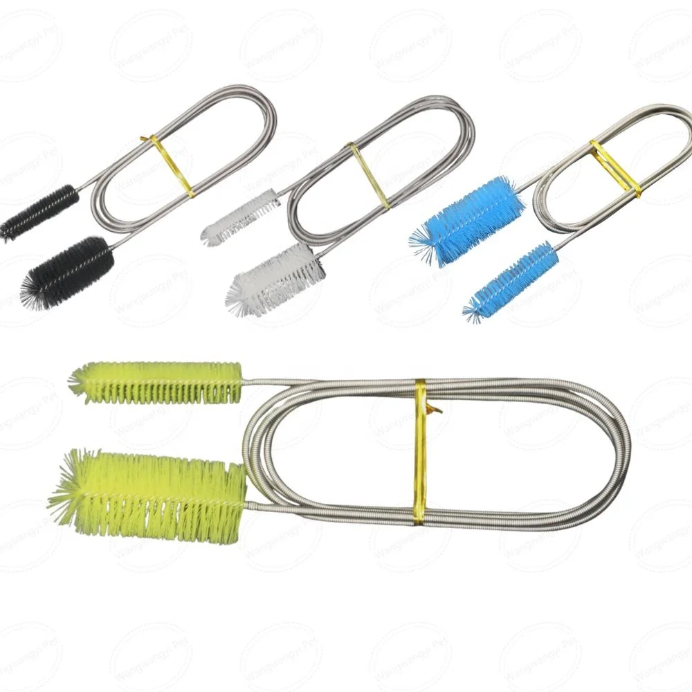 Fish Tank Stainless Steel Pipe Cleaning Brush Water Pipe Cleaning Aquarium Supplies