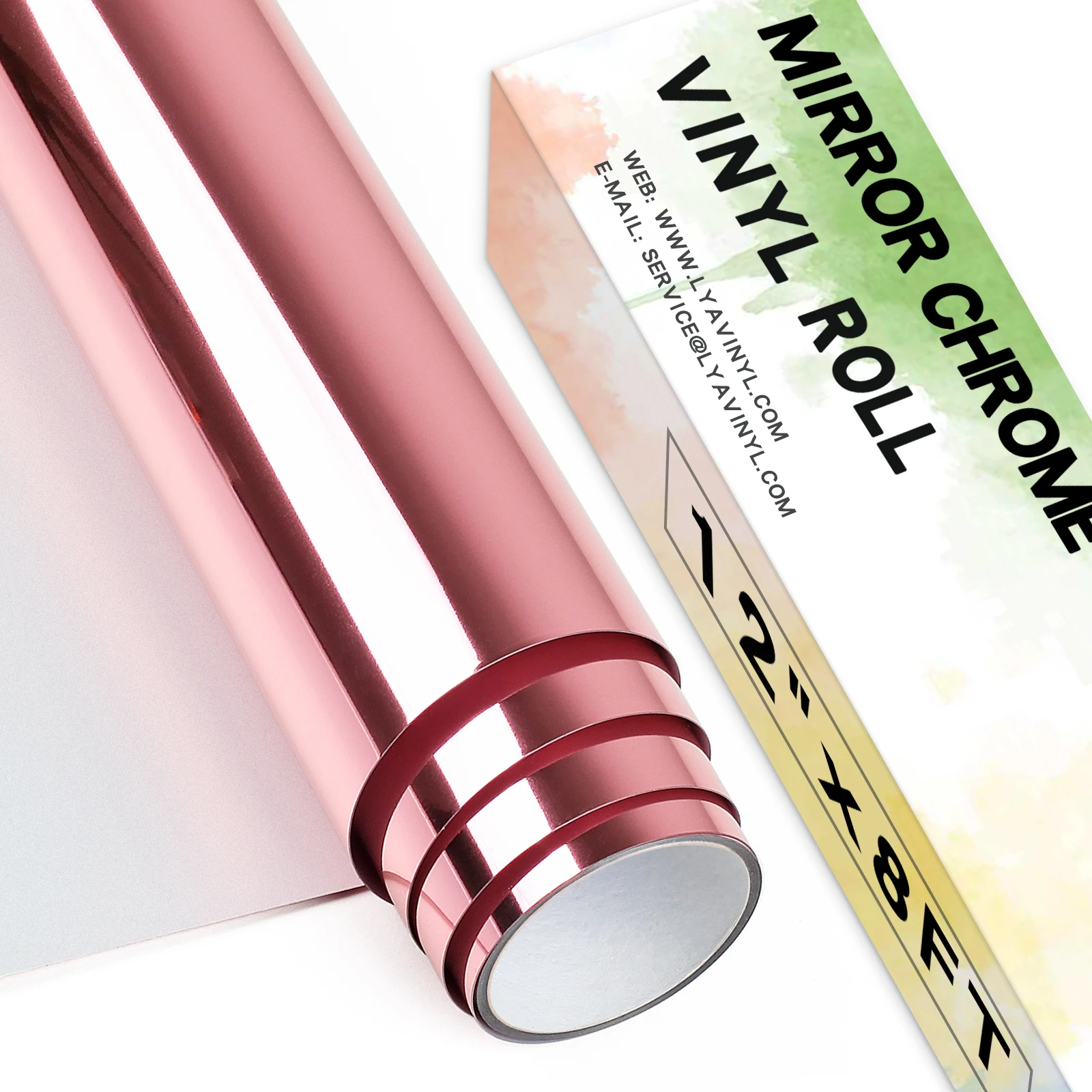 Mirror Self adhes vinyl adhesive film die-cut vinyl paper colorful roll vinilo adhesivo metalizado for cutting plotter