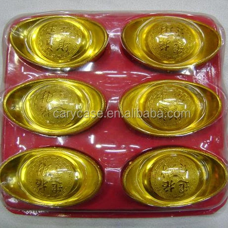 Golden bar,silver ingots , great wealth for the dead people