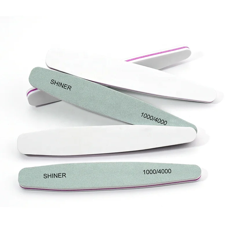 Профессиональная пилка для ногтей моющаяся двухсторонняя 1000/4000 пилка для полировки ногтей