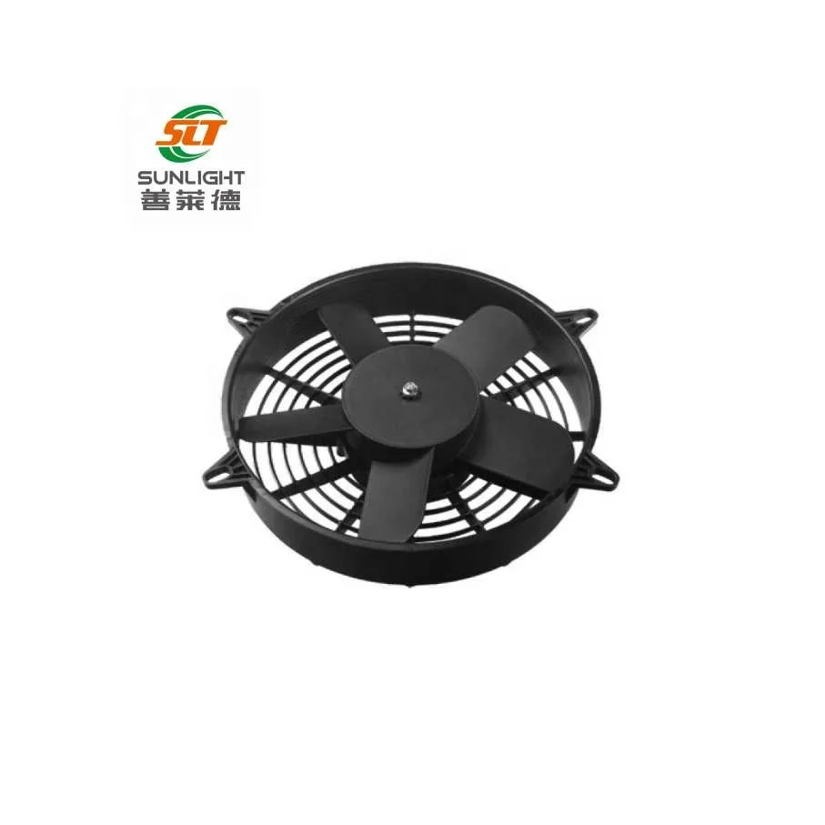 11 inch 24VDC 12VDC bus and truck air conditioning condenser dc brush fan replace Spal