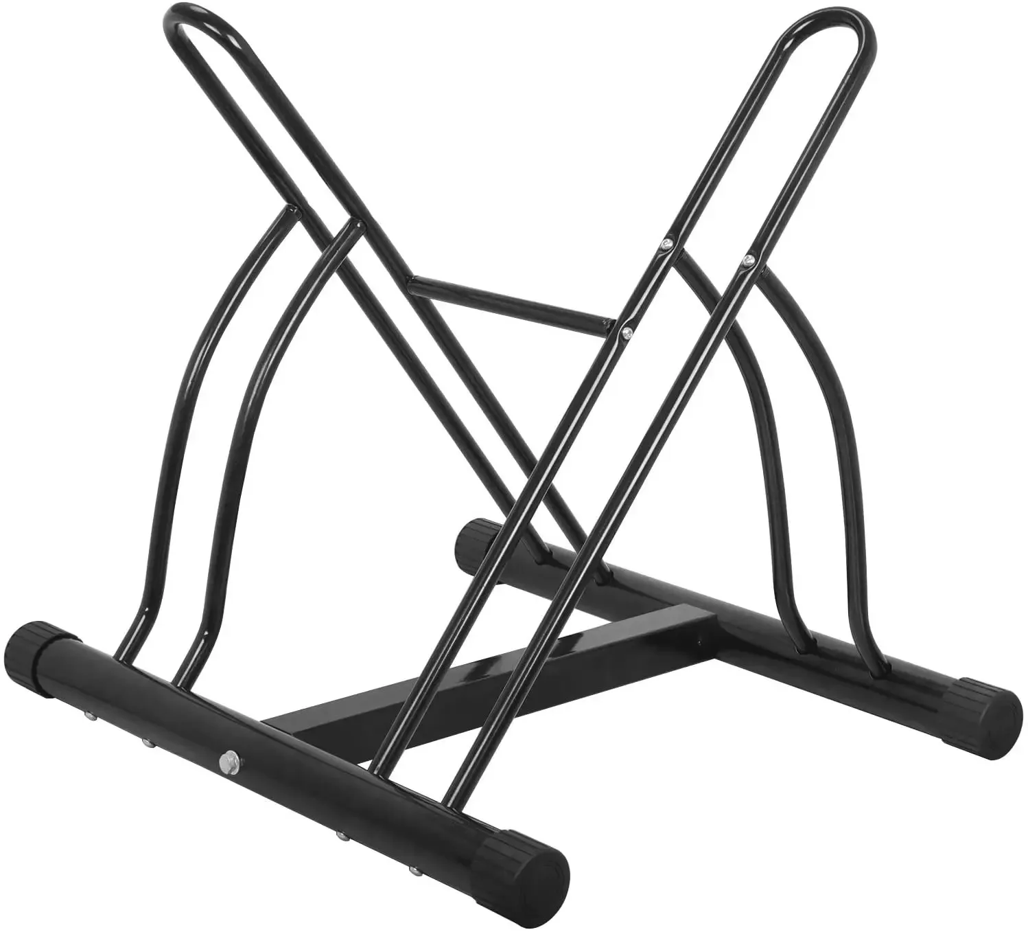 Free standing metal bike racks Two bicycle floor type parking stand  Indoor Floor Vertical Bike Stand Rack