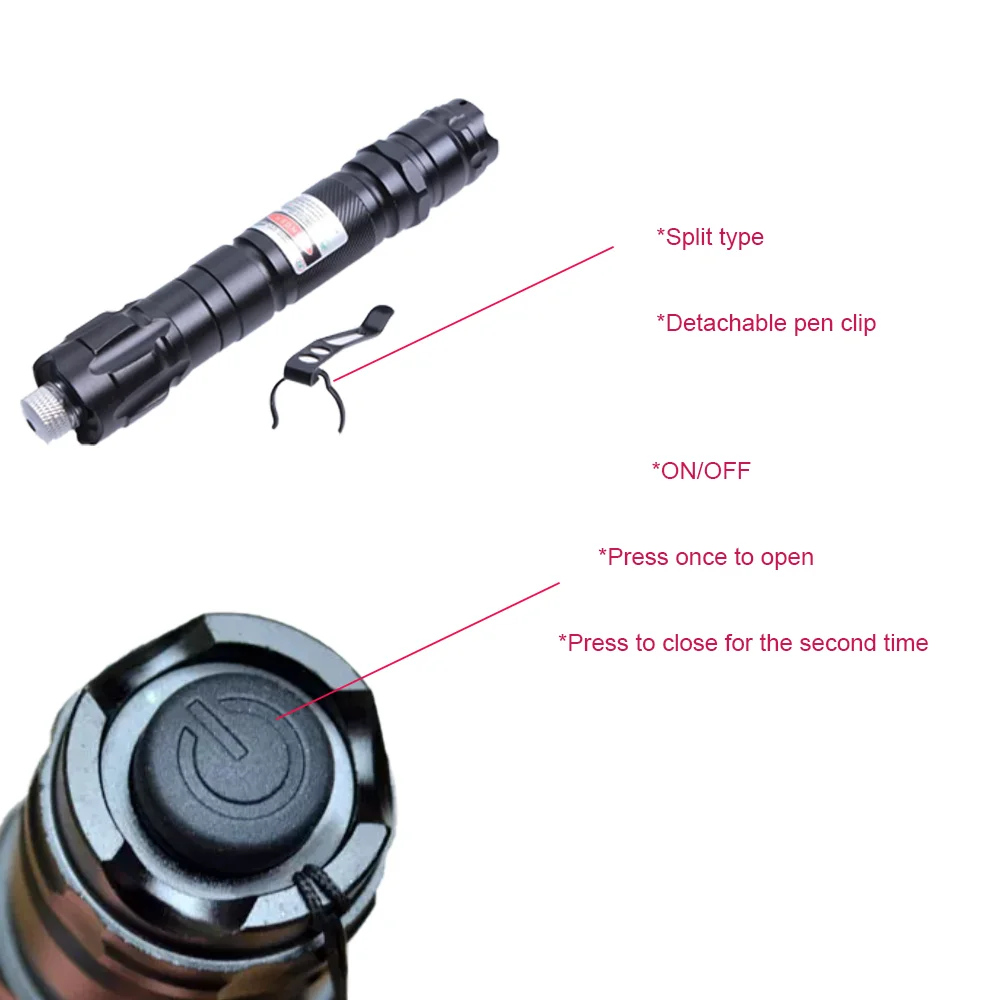 New-high-end High Power Laser Pen Red Green Purple Sky Star Pattern Customized Laser Indicator  DOE Circular laser diy