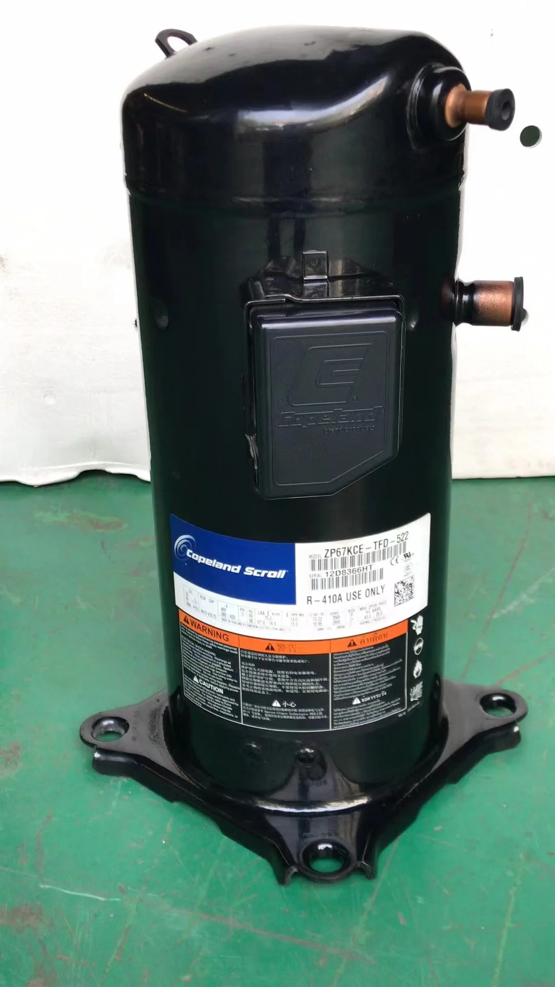 Холодильный компрессор 380-420 В 50 Гц Copeland перемотка ZP67KCE TFD 410A