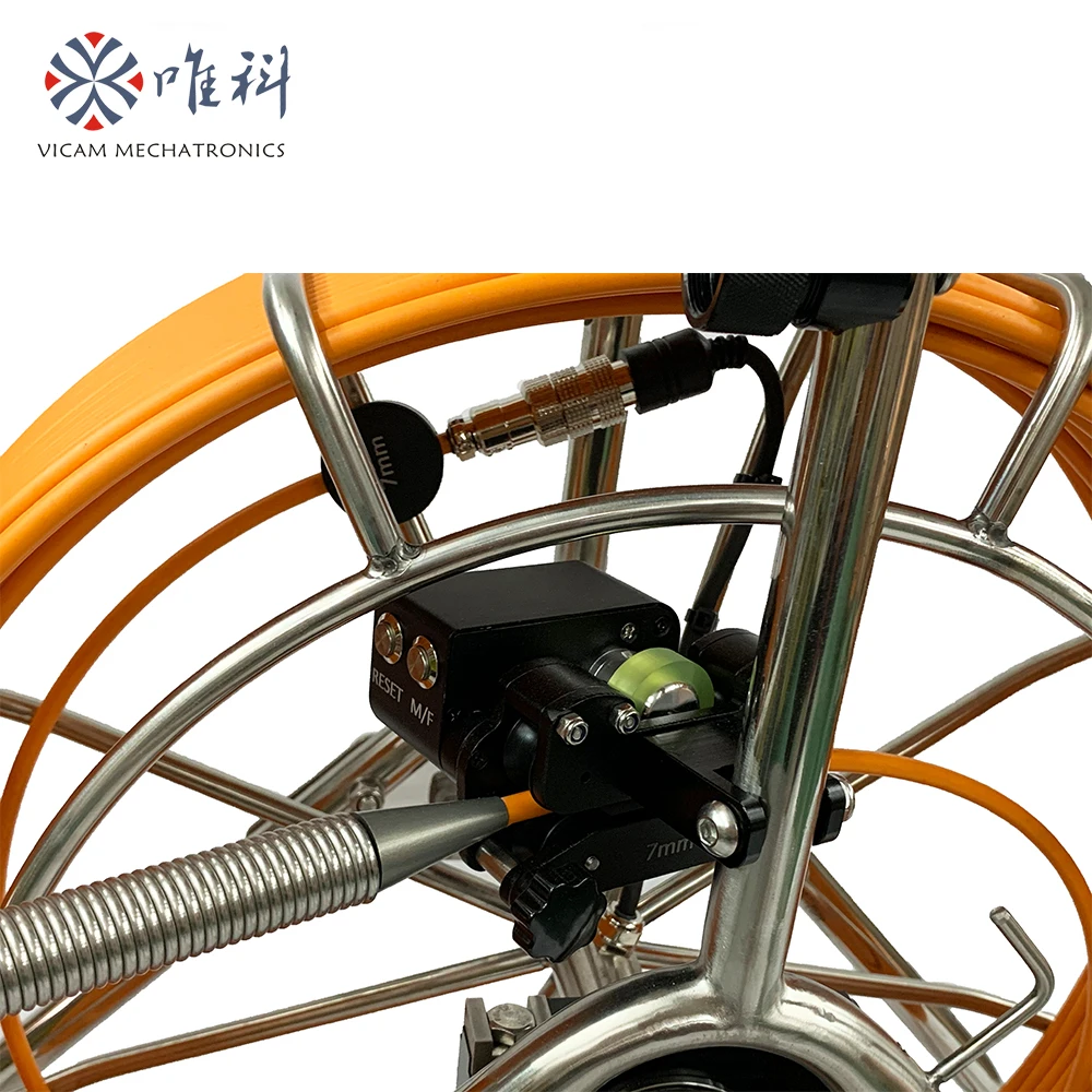 Pipe inspection system spare part 20m 30m 50m fiberglass push rod cable