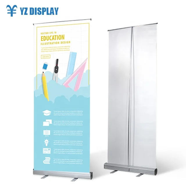outdoor roll-up banner stand advertising display stand banner roll up stand