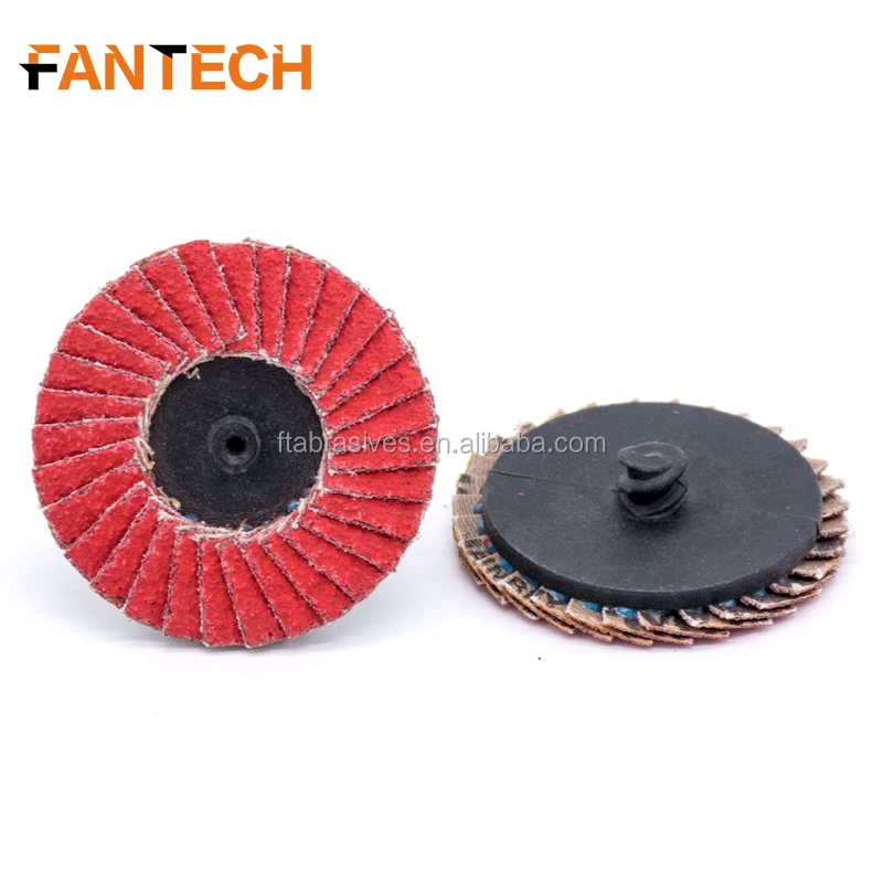 Fantech Type R 2 Inch 50mm  Zirconia Quick change mini flap disc flap wheels for grinding and polishing small area