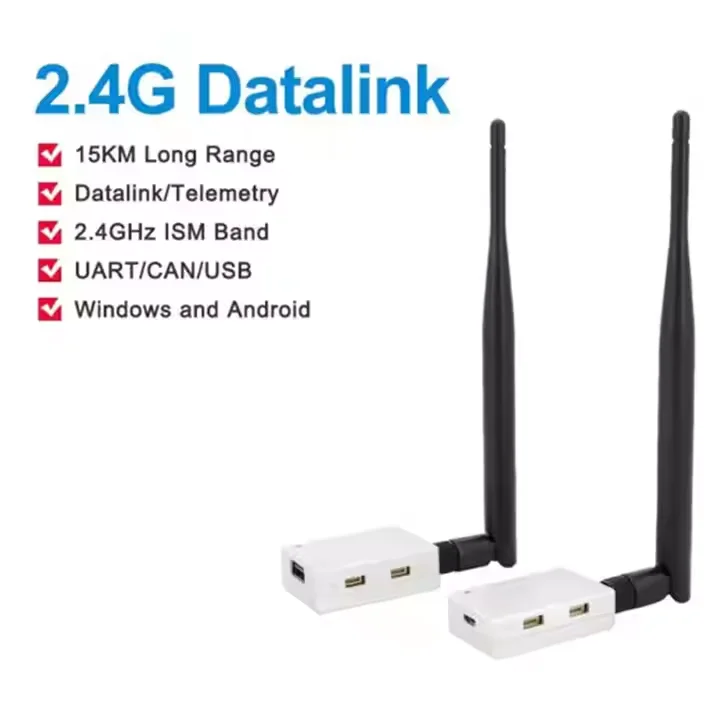 SIYI 2.4G  15KM Range Datalink System  Ground Transmission and Air Unit with Mavlink Telemetry UART for UAV Drones Robotics