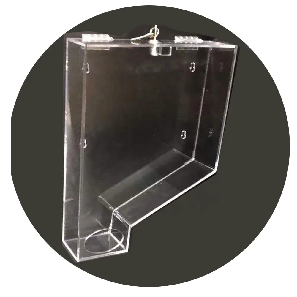 custom design wall mounted transparent clear acrylic perspex condom dispenser