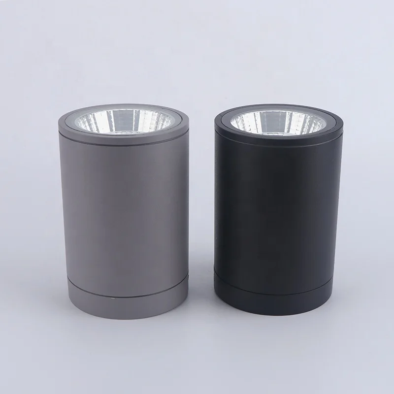Outdoor Downlight IP65 Waterproof Surface Mounted GU10 Downlight LED Cylinder Suspended Dimmable COB Down Light